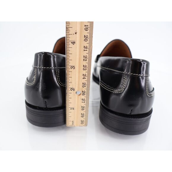 Hugo Boss Lycia Penny Loafer Size 42 EU 12 US Black Patent Leather Slip On Shoes - Picture 6 of 12